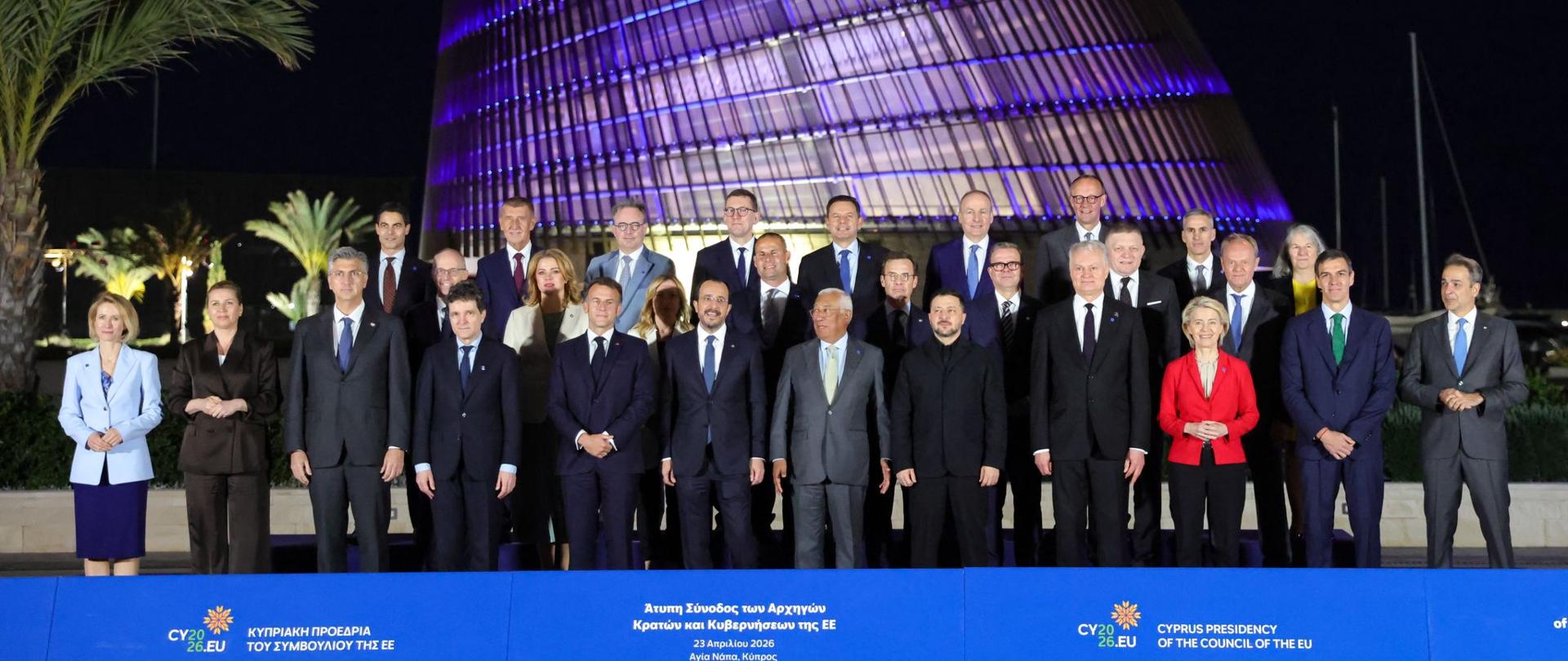 Uczestnicy nieformalnego Szczytu RE w Nikozji