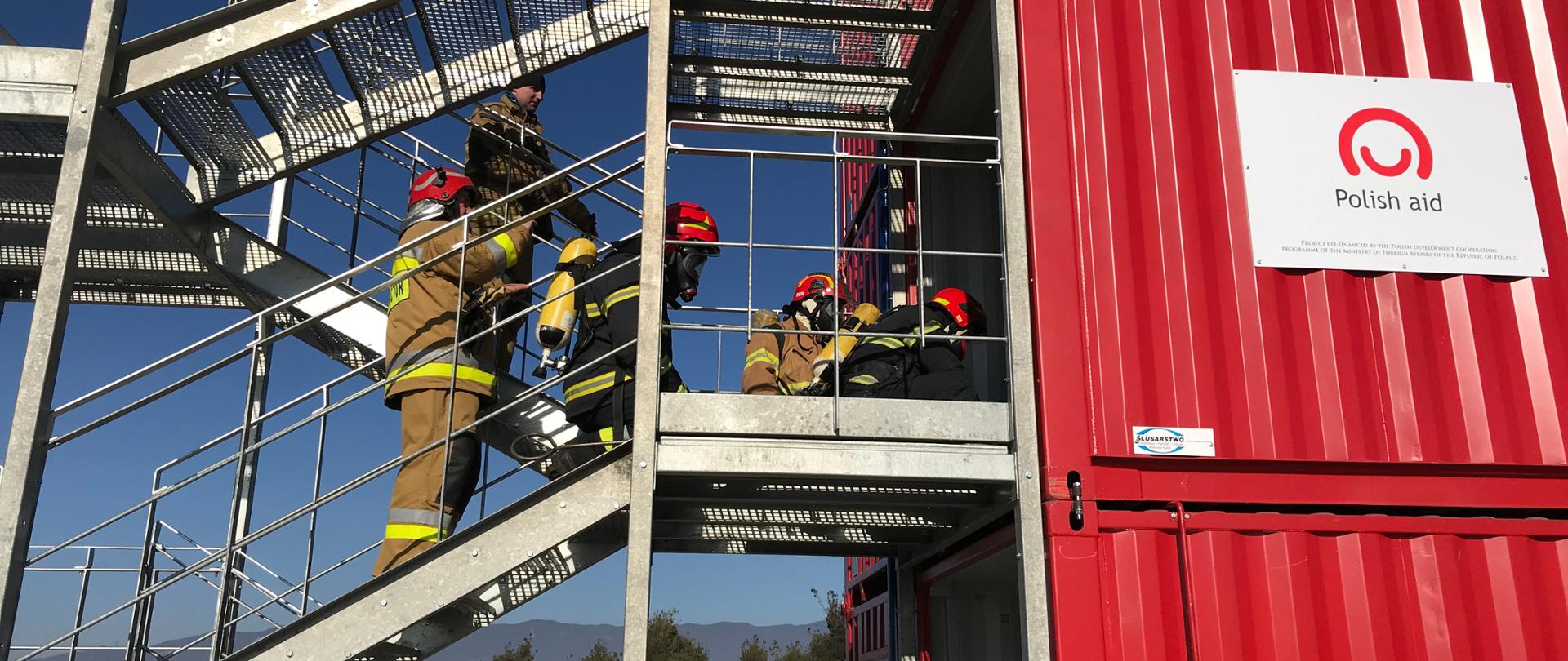 Prezentacja możliwości szkoleniowych Wielomodułowego trenażera oraz dodatkowego wyposażenia podnoszącego poziom bezpieczeństwa szkoleń
