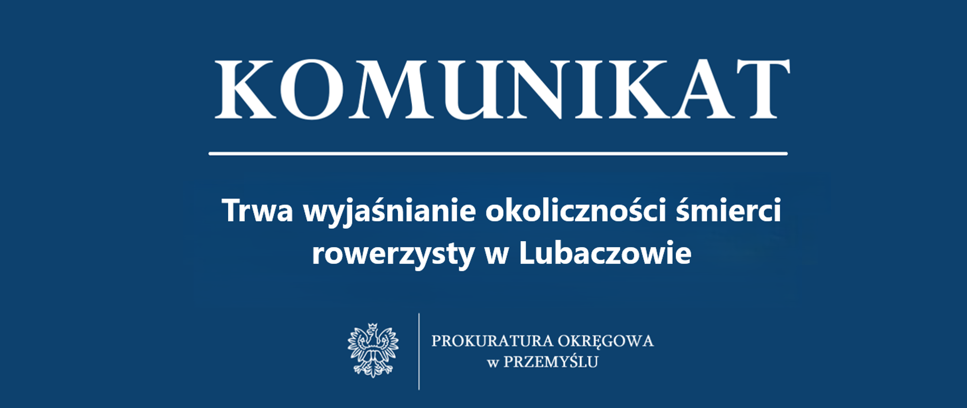 Trwa wyjaśnianie okoliczności śmierci rowerzysty w Lubaczowie
