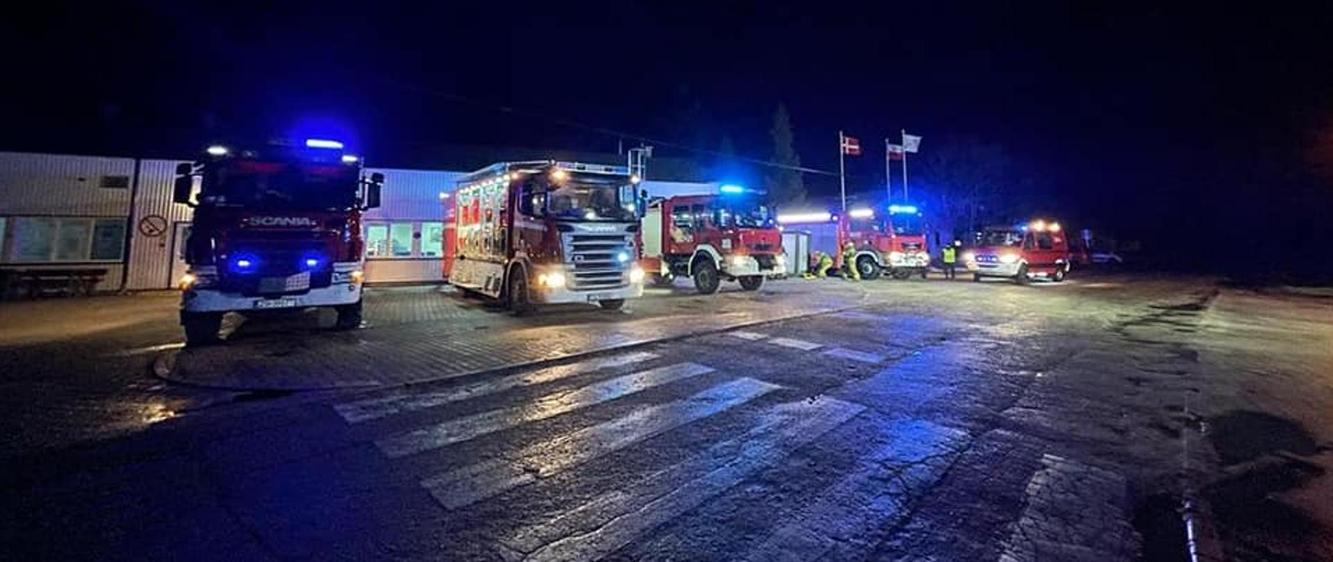 Samochody PSP w BPI Lipiany