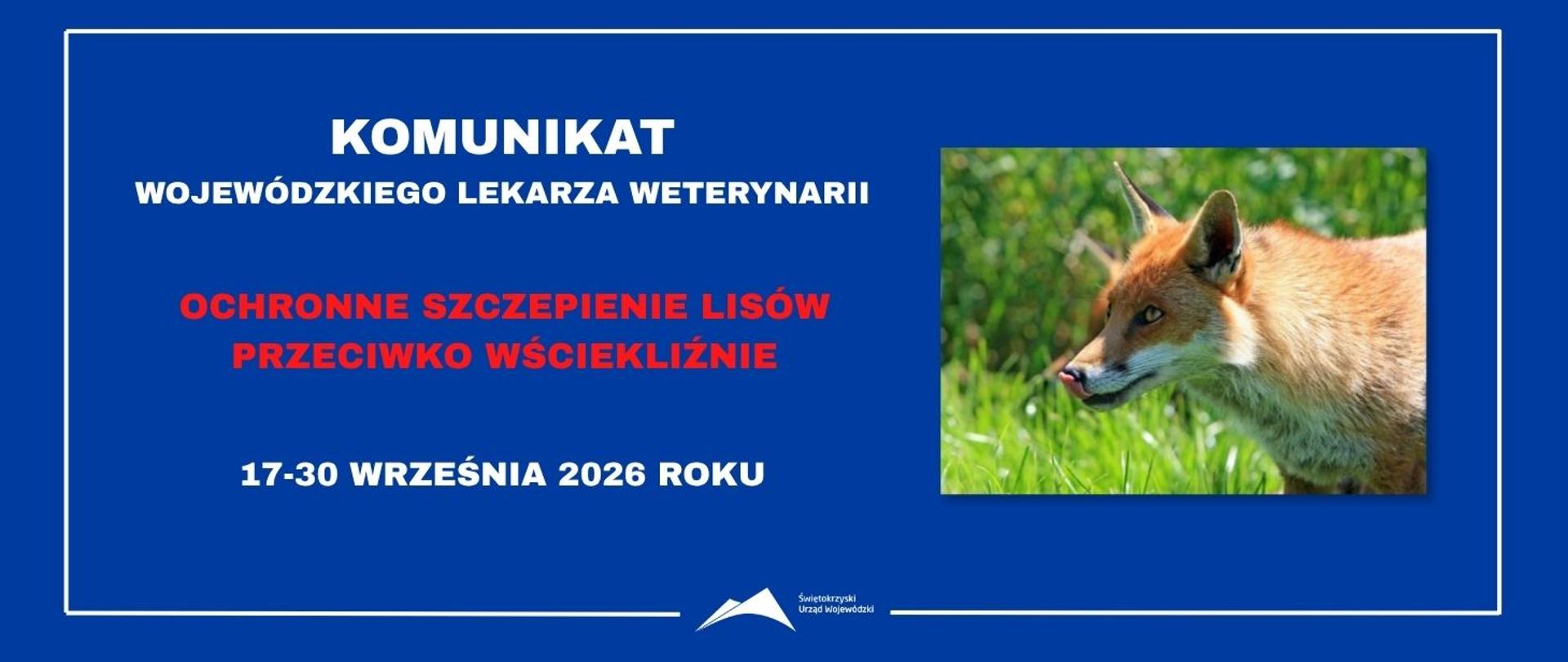 Komunikat wojewódzkiego lekarza weterynarii 