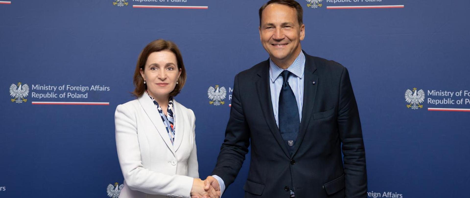 Prezydent Mołdawii Maia Sandu na Naradzie Kierowników Placówek Zagranicznych