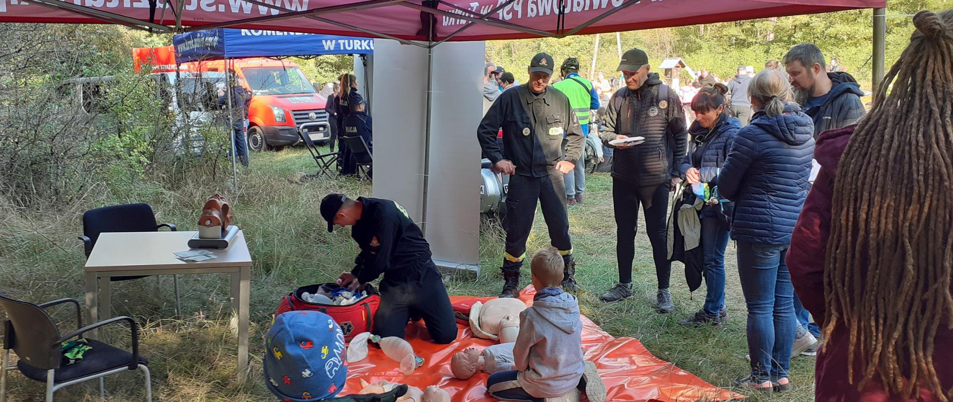 Widok stoiska KP PSP Turek