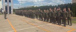 Na zdjeciu widoczni są żołnierze z 103 batalionu lekkiej piechoty podczas zbiórki