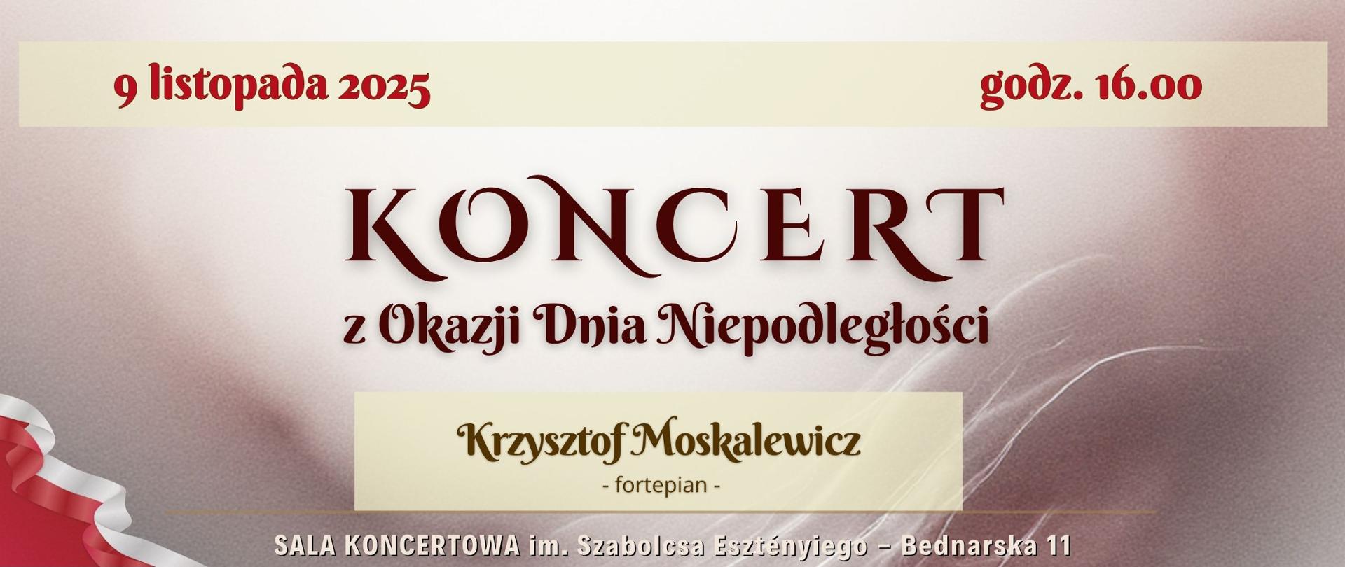 Baner - 9.11.2025 - recital fortepianowy - Krzysztof Moskalewicz