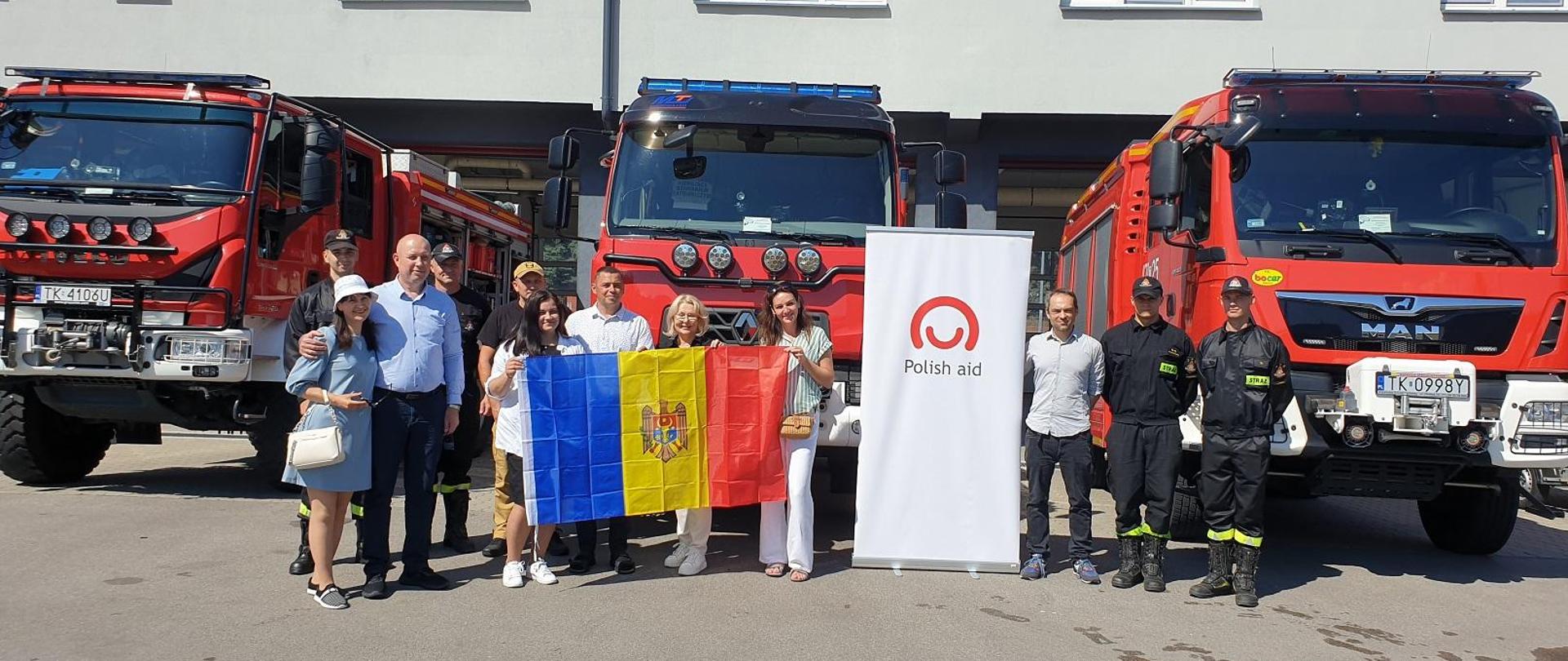 Zdjęcie delegacja mołdawskich służb ratowniczych