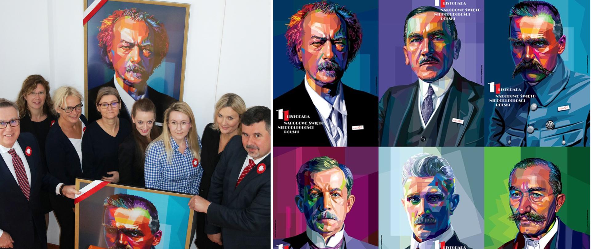 Otwarcie galerii portretów Ojców Niepodległości w Ambasadzie RP w Lublanie