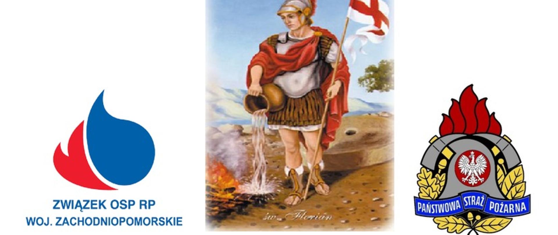 Plakat informujący o pielgrzymce