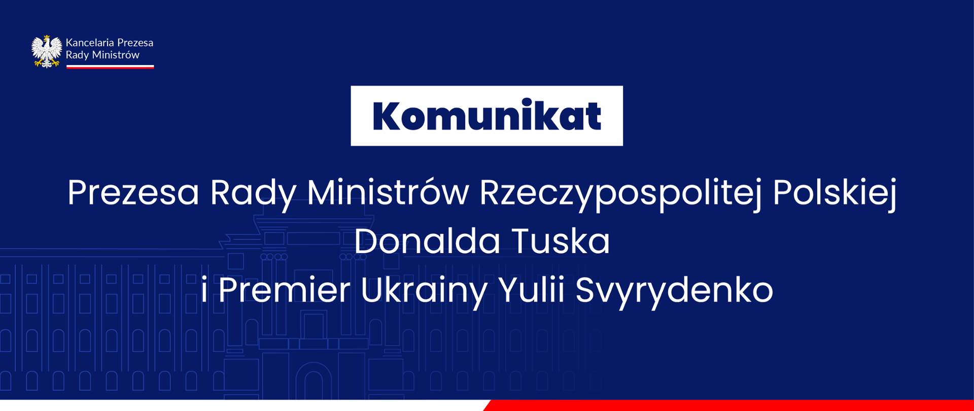 Grafika do komunikatu Premierów Polski i Ukrainy