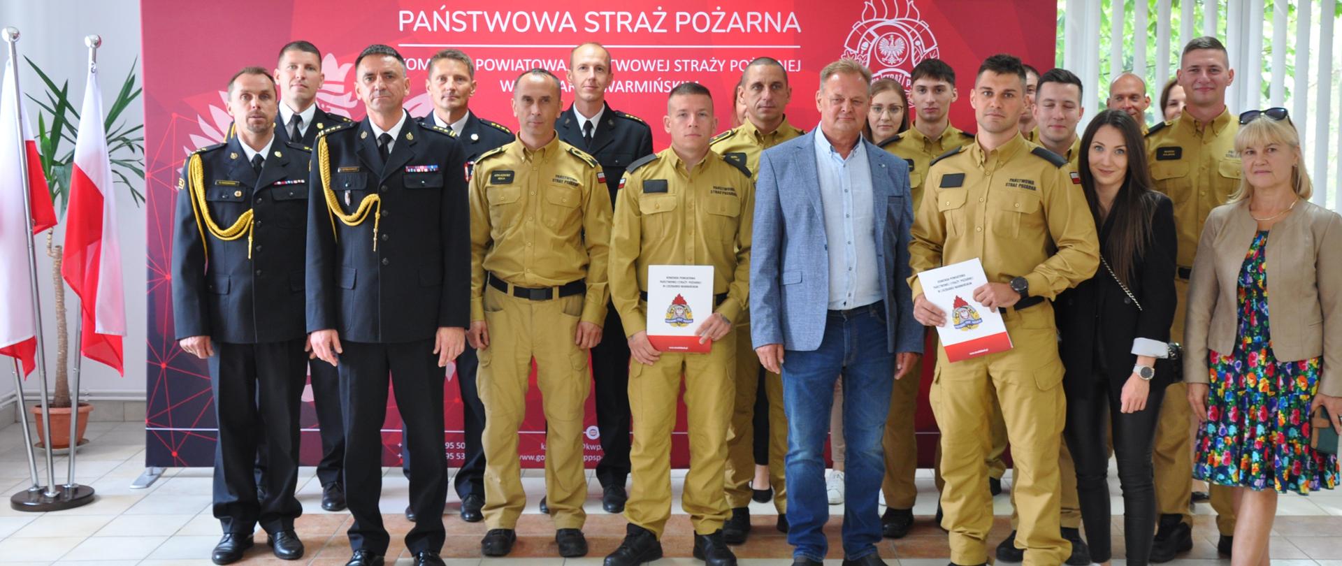 Uroczyste ślubowanie nowych strażaków w Lidzbarku Warmińskim