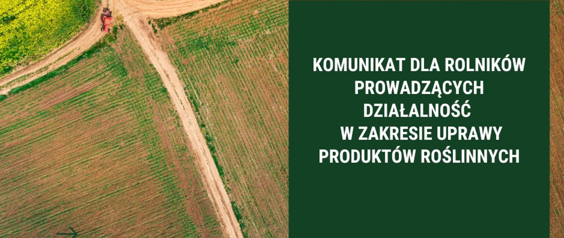 Zdjęcie polnej drogi z lotu ptaka