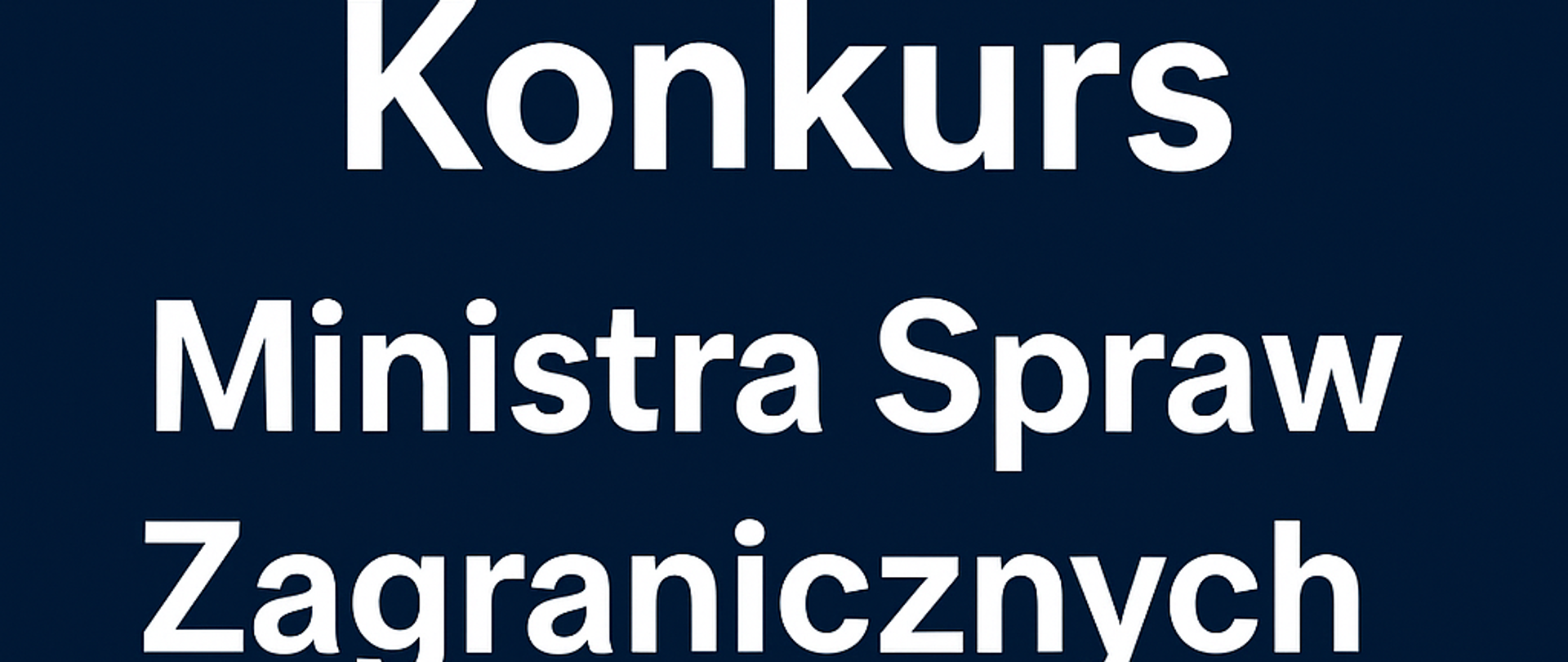 Konkurs ministra