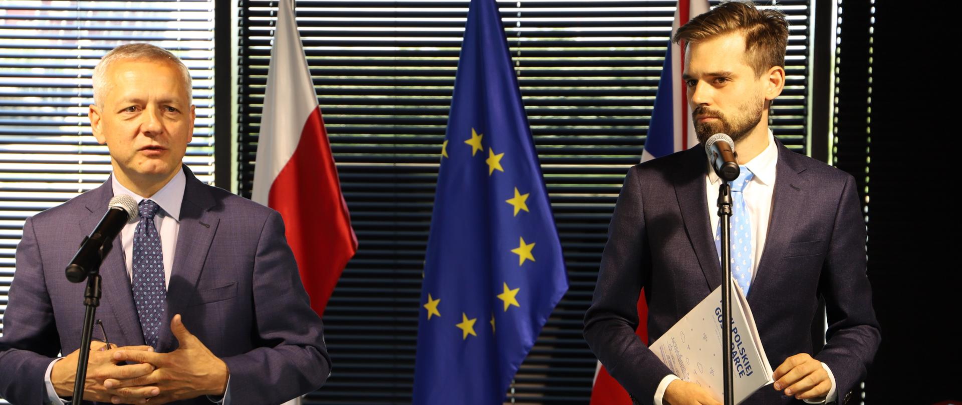 Minister Marek Zagórski i dr Maciej Kawecki