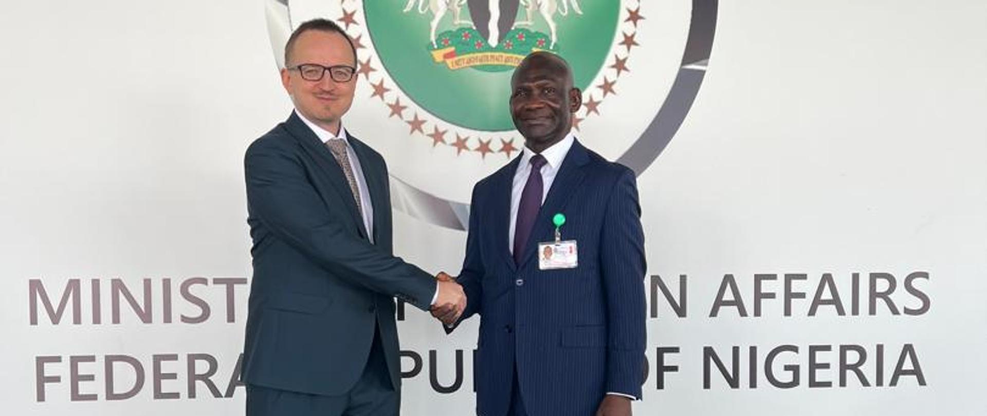 Meeting of the new chargé d'affaires of the Embassy of the Republic of Poland in Abuja with the Director of Diplomatic Protocol of the Ministry of Foreign Affairs of Nigeria
