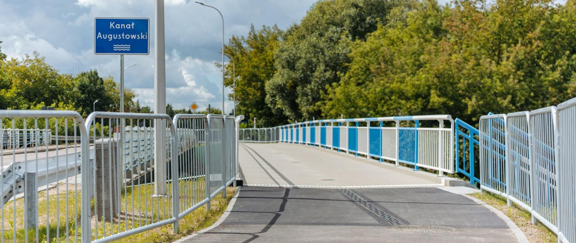 Oficjalne otwarcie mostu pieszo-rowerowego nad Kanałem Augustowskim na drodze krajowej nr 664 w Augustowie