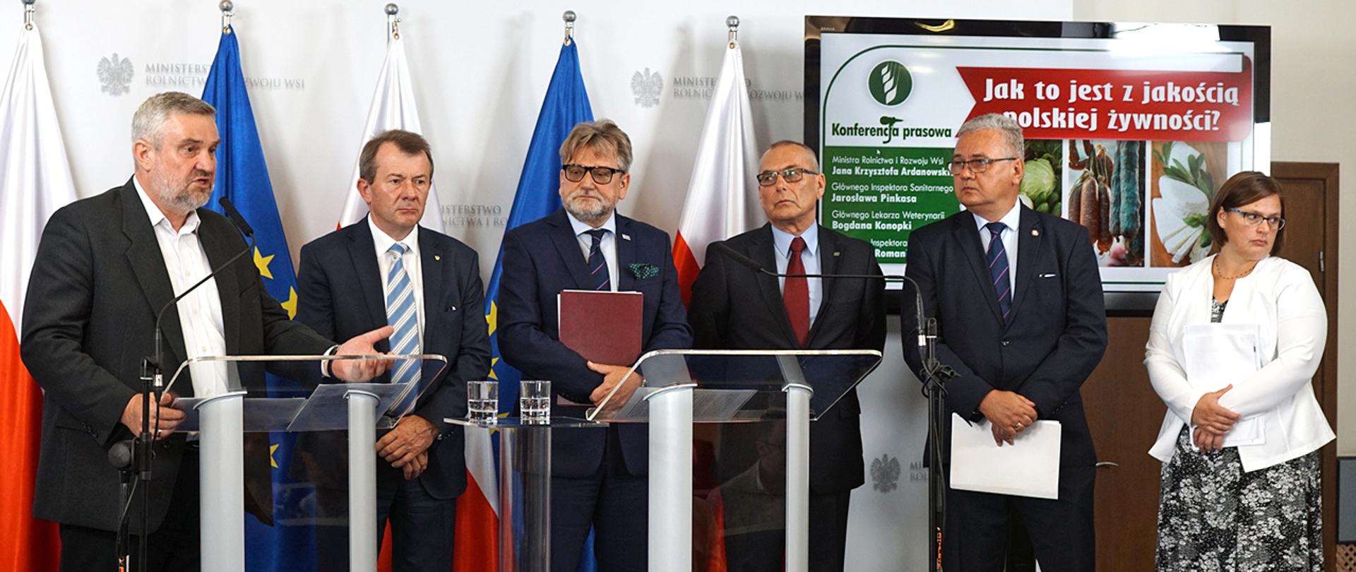 Konferencja prasowa dotycząca jakości polskiej żywności