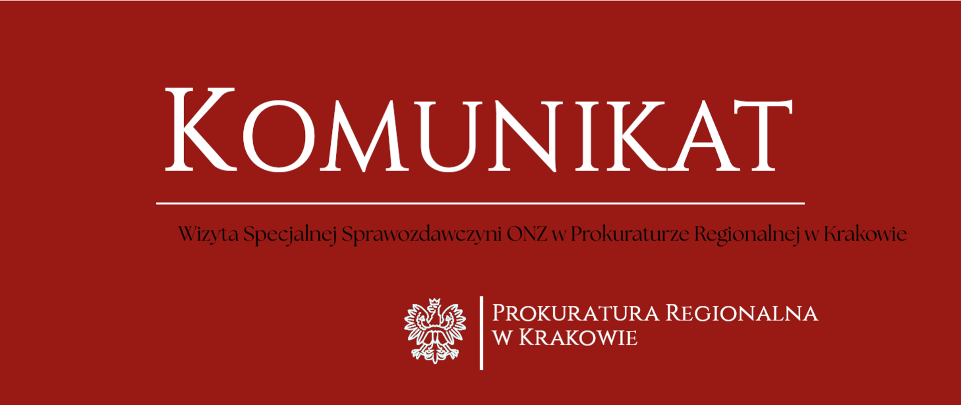 Wizyta Specjalnej Sprawozdawczyni ONZ
w Prokuraturze Regionalnej w Krakowie
