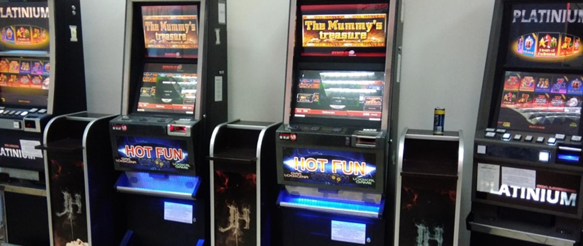 Automaty do gier w pomieszczeniu.