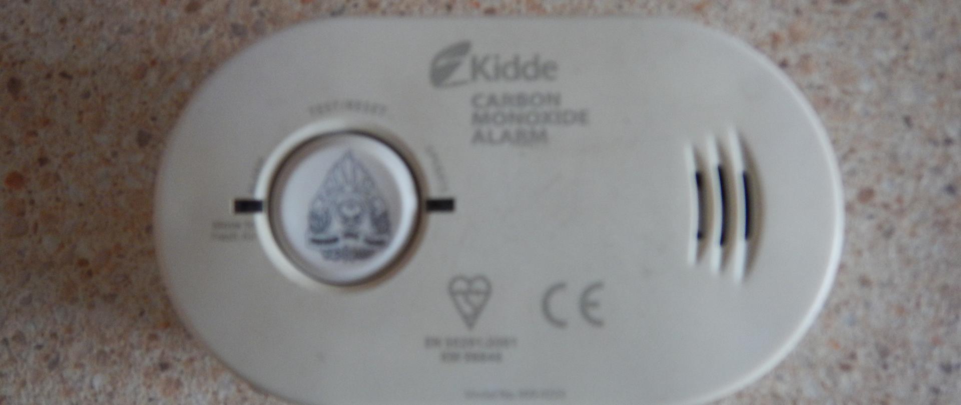 Zdjęcie przedstawia czujkę tlenku węgla