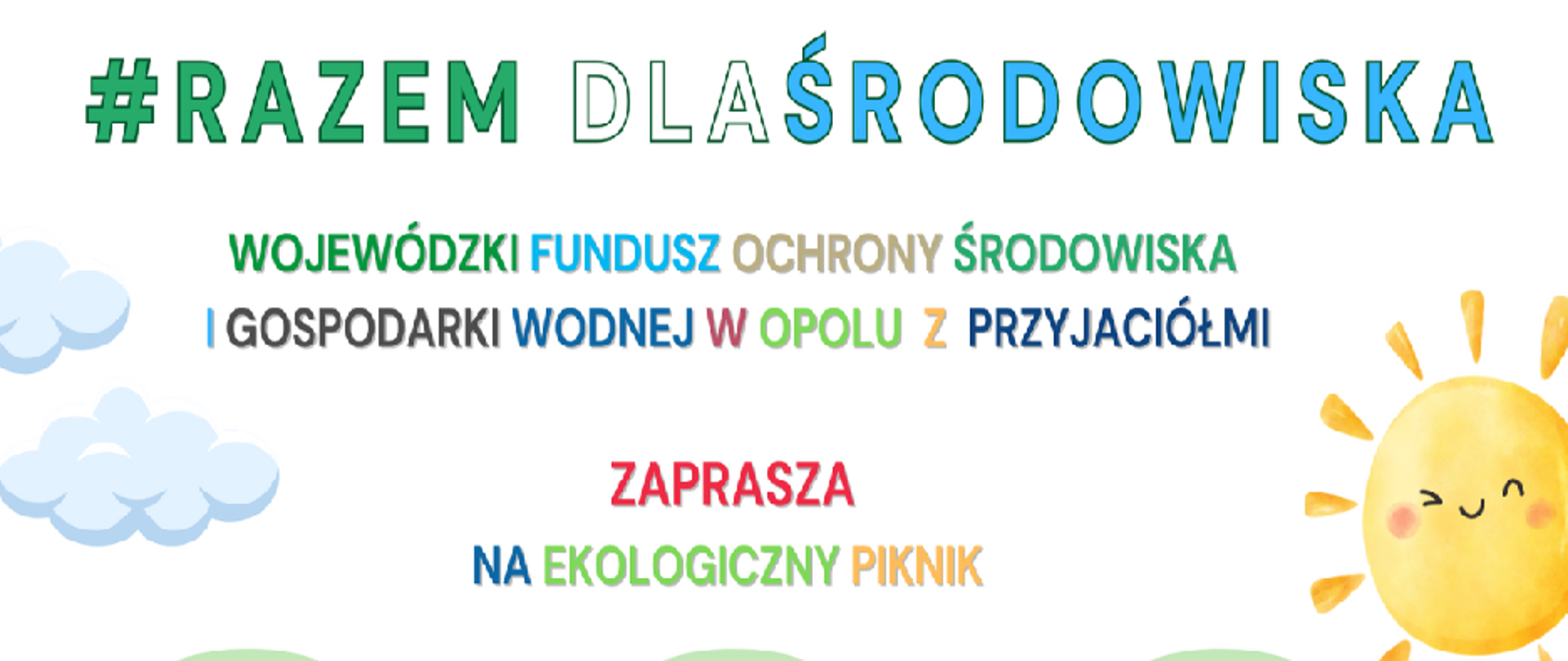 Plakat zaproszenie na piknik