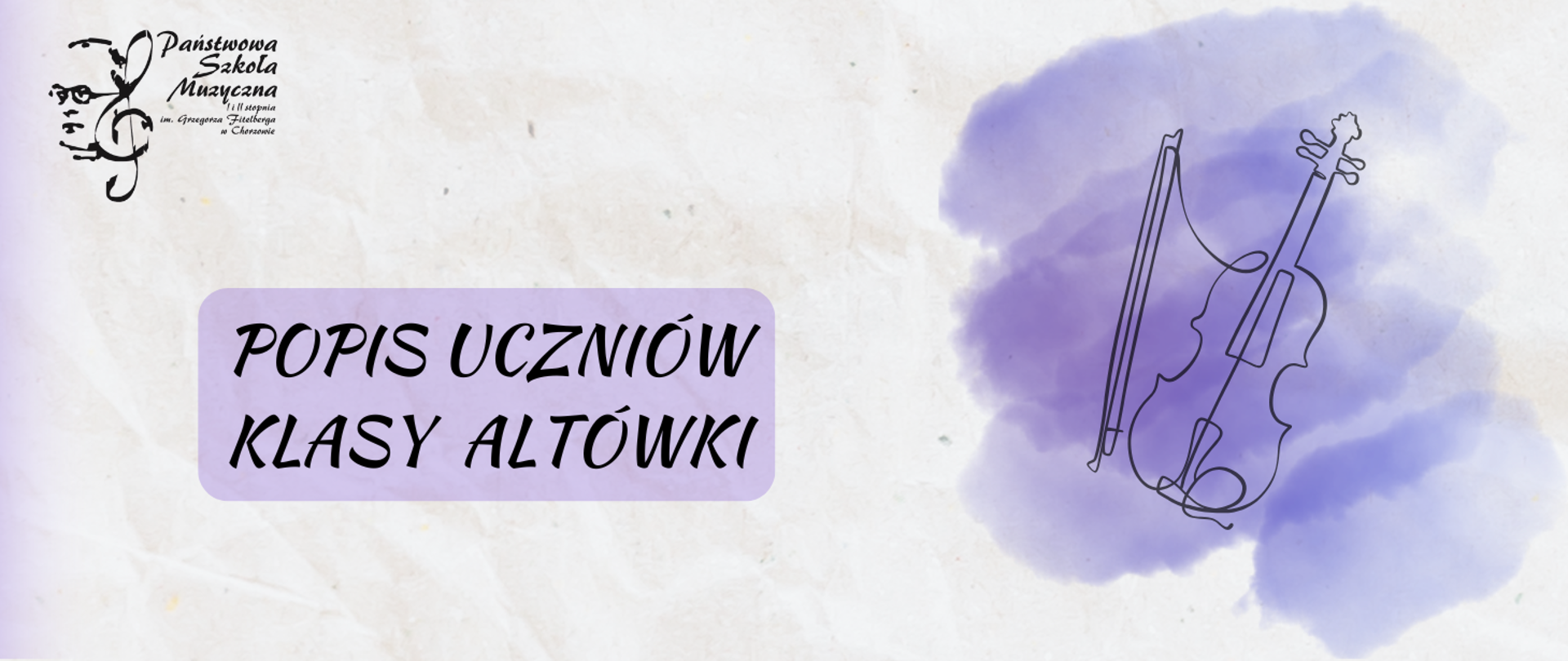 Napis popis uczniów klasy altówki