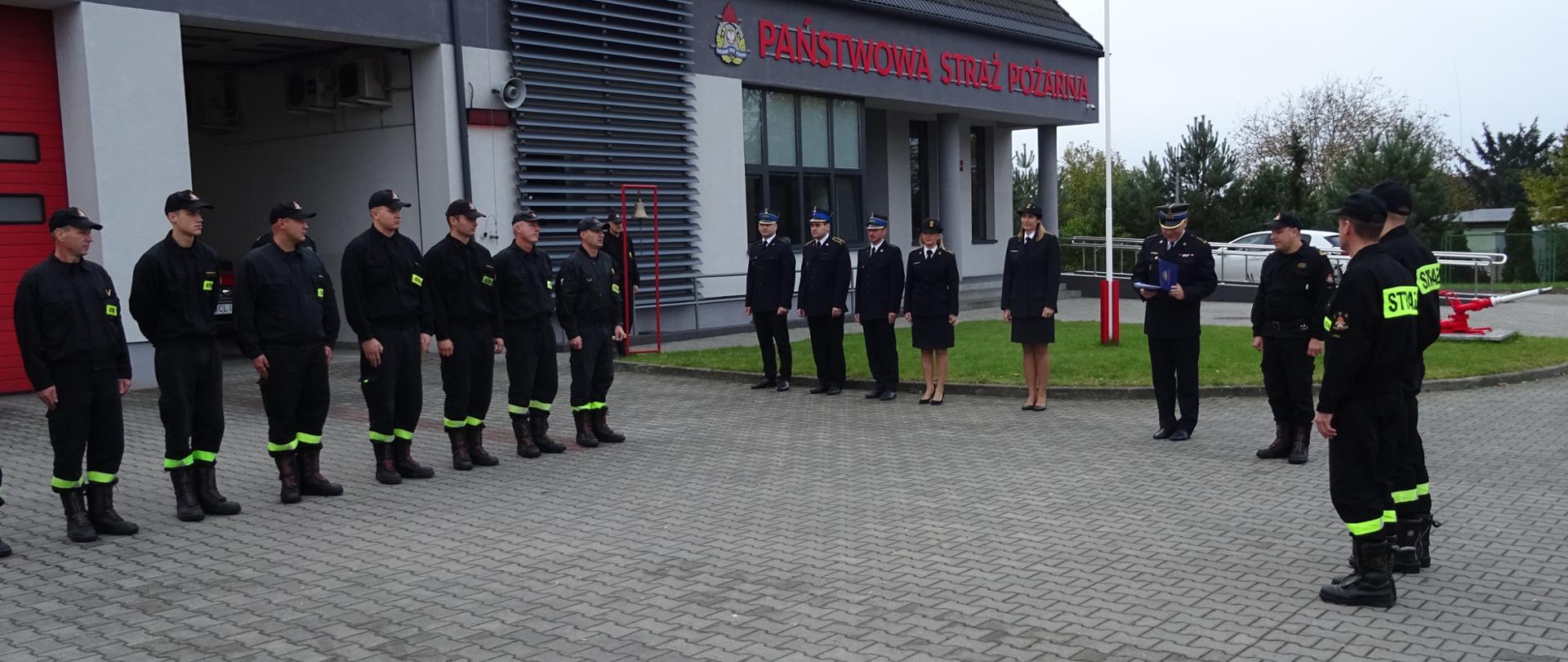 Uroczysta zbiórka w KP PSP Lipno