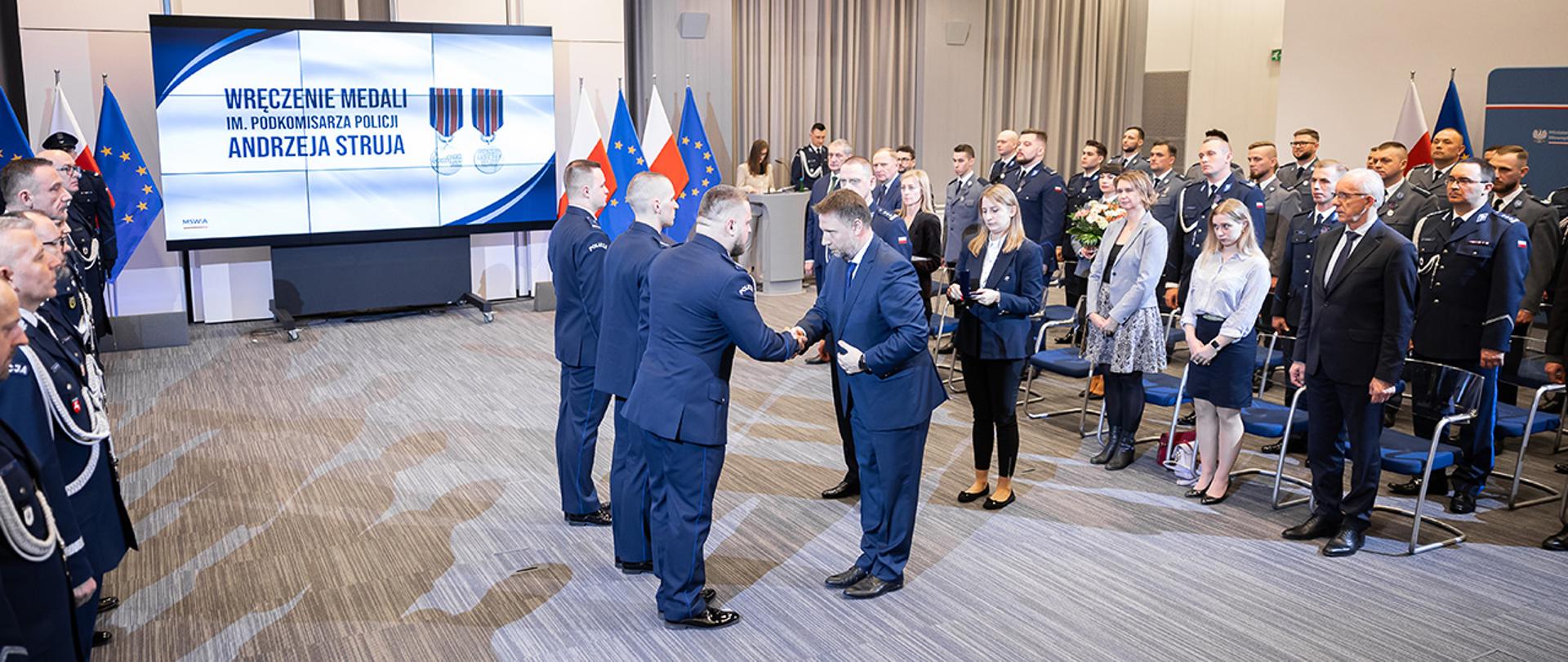 Wręczenie medali im. podkomisarza Policji Andrzeja Struja