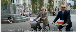 World Bicycle Day Ambassador of Poland Krzysztof Olendzki and Ambassador of Ukraine Mykhailo Brodovych, Ljubljana, 3 June 2022