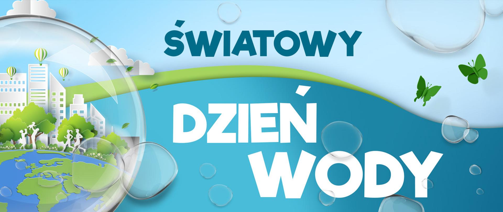 baner przedstawiający Światowy Dzień Wody