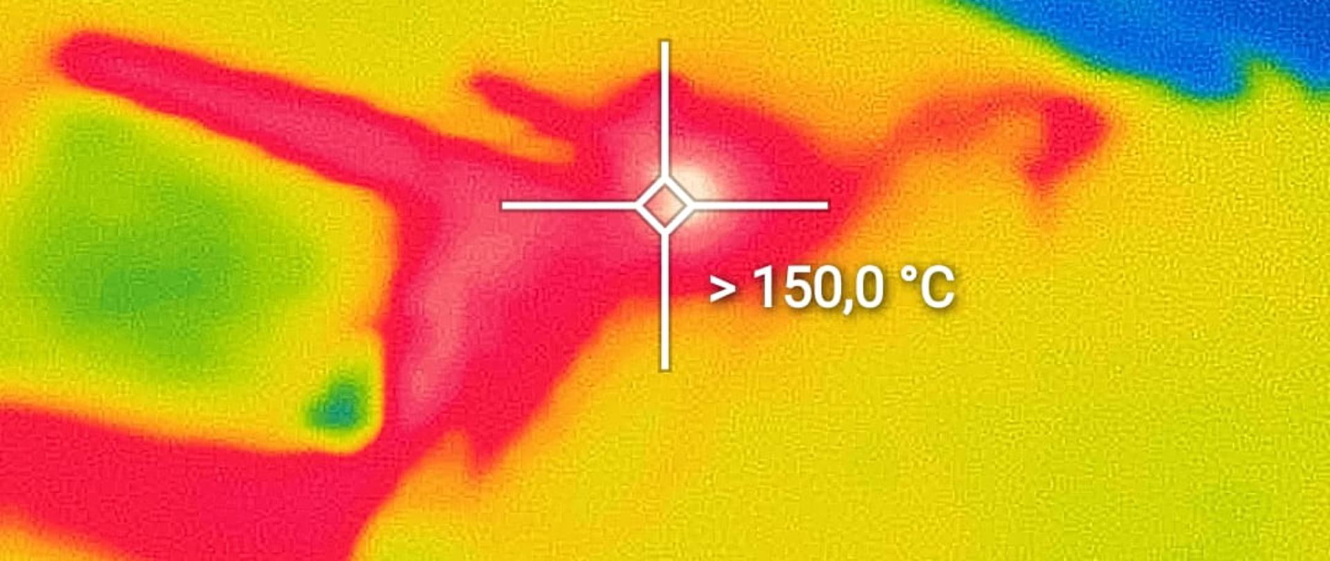 Pożar samochodu ciężarowego