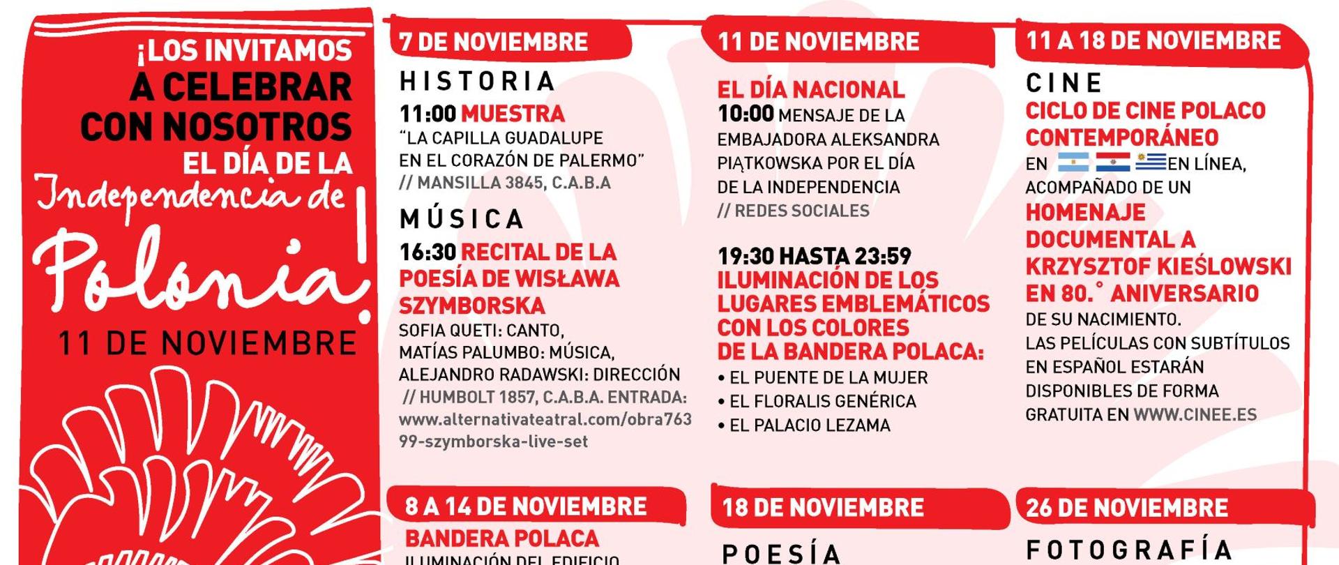 Este año, las conmemoraciones en Argentina, Paraguay y Uruguay se centrarán en los símbolos nacionales y la comprensión de la definición de patriotismo por parte de la diáspora polaca y los polacos que viven en estos países.
