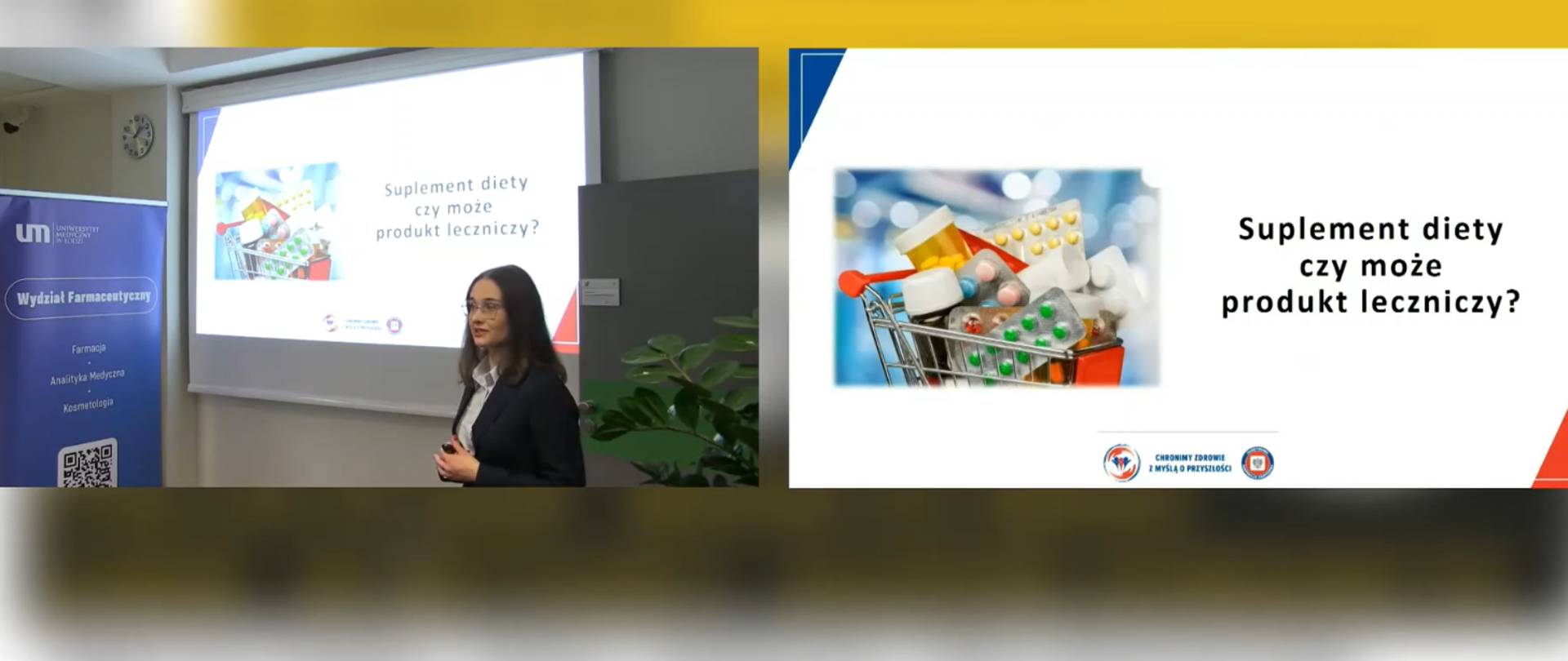 Kierownik Sekcji Żywności Prozdrowotnej, Substancji Dodatkowych do Żywności oraz Znakowania podczas wystąpienia na XI Międzynarodowej Konferencji "Sfałszowane leki i suplementy diety"