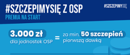 Na zdjęciu plakat program szczepimy się z osp