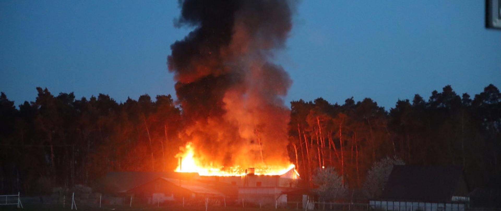 Pożar budynku mieszkalnego w Zdroju