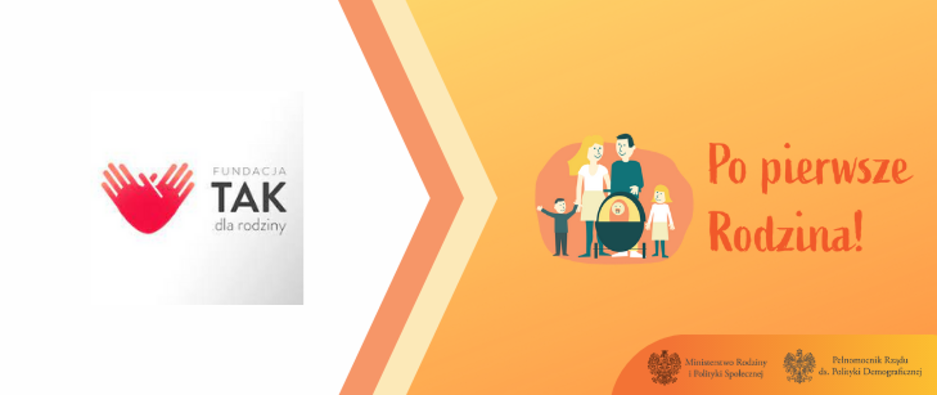 logo Fundacja Tak dla Rodziny, logo konkursu Po pierwsze Rodzina!
