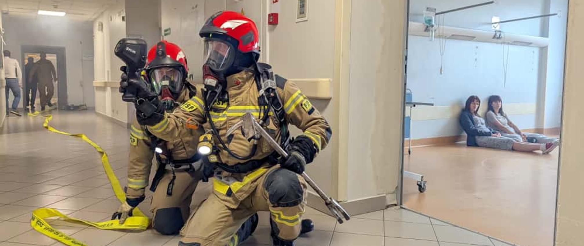 Ćwiczenia ratowniczo-gaśnicze w Szpitalu Powiatowym w Chrzanowie