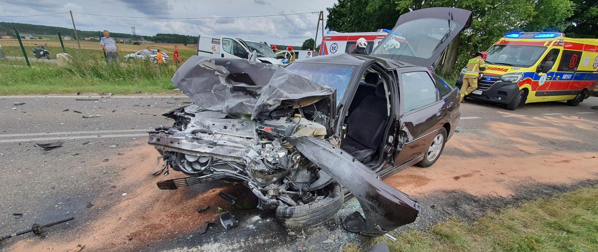 Wypadek w okolicach Filic