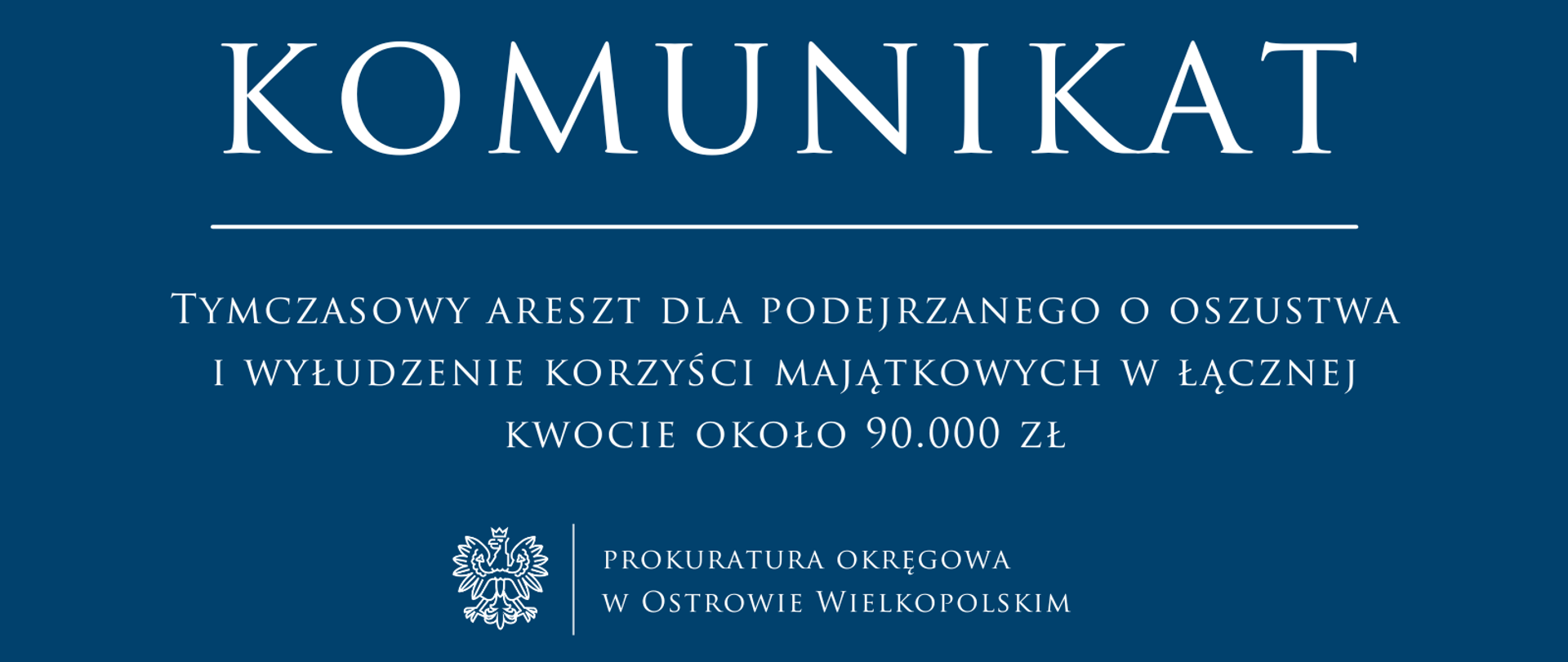 Tymczasowy areszt dla podejrzanego o oszustwa i wyłudzenie korzyści majątkowych w łącznej kwocie około 90.000 zł
