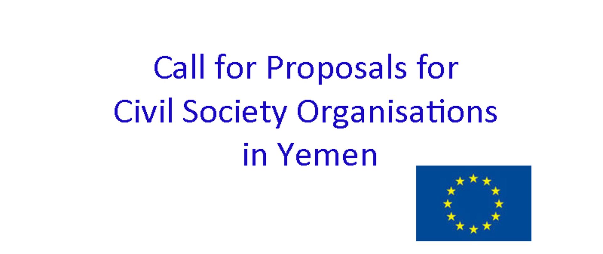 Call for Proposals for Civil Society Oranisations in Yemen