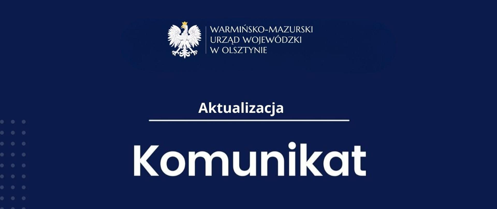 Komunikat - aktualizacja