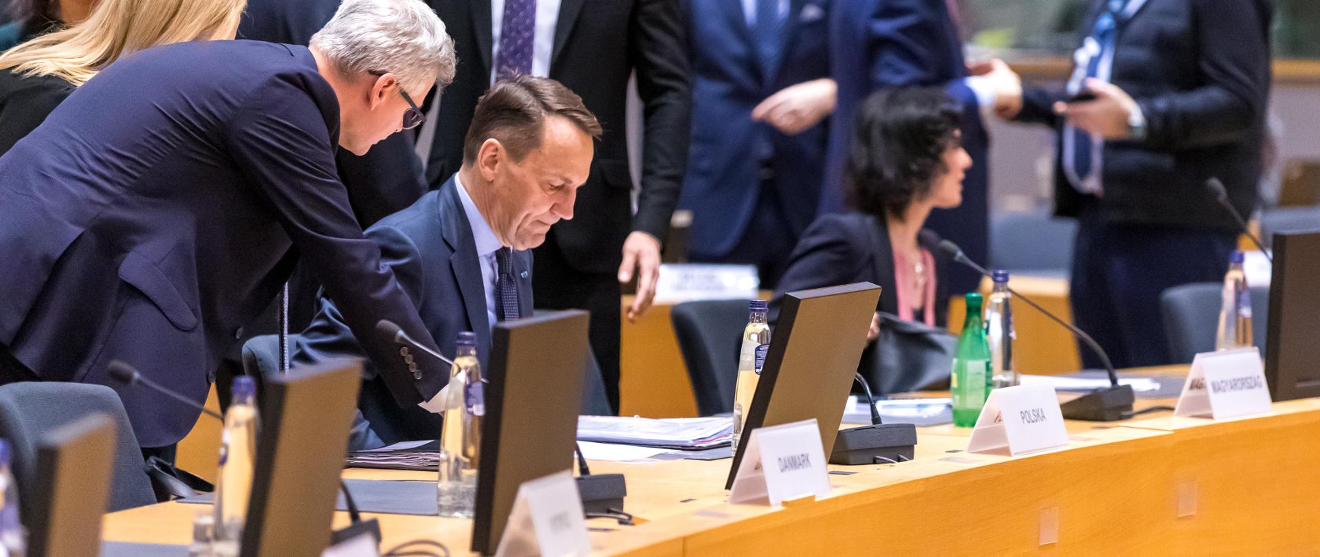 Participation of Minister Radosław Sikorski at the FAC meeting in Brussels