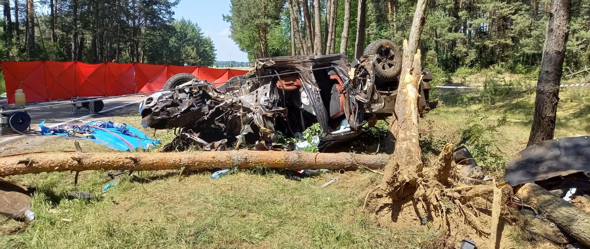 Śmiertelny wypadek na drodze krajowej nr 64