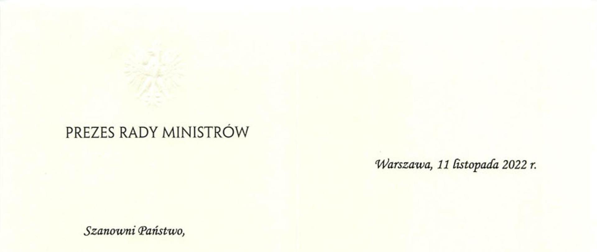 List Prezesa Rady Ministrów do członków korpusu służby cywilnej