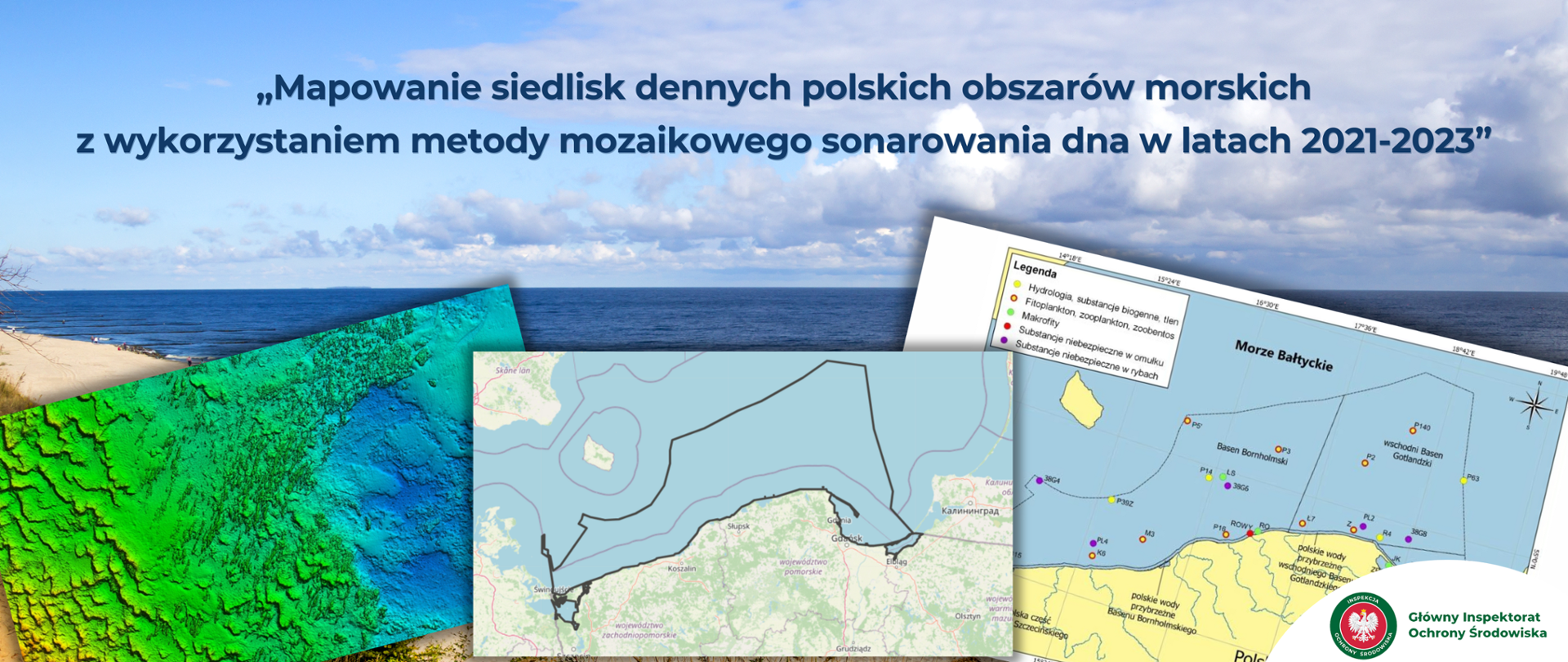 Mapowanie siedlisk dennych polskich obszarów morskich z wykorzystaniem metody mozaikowego sonarowania dna w latach 2021-2023