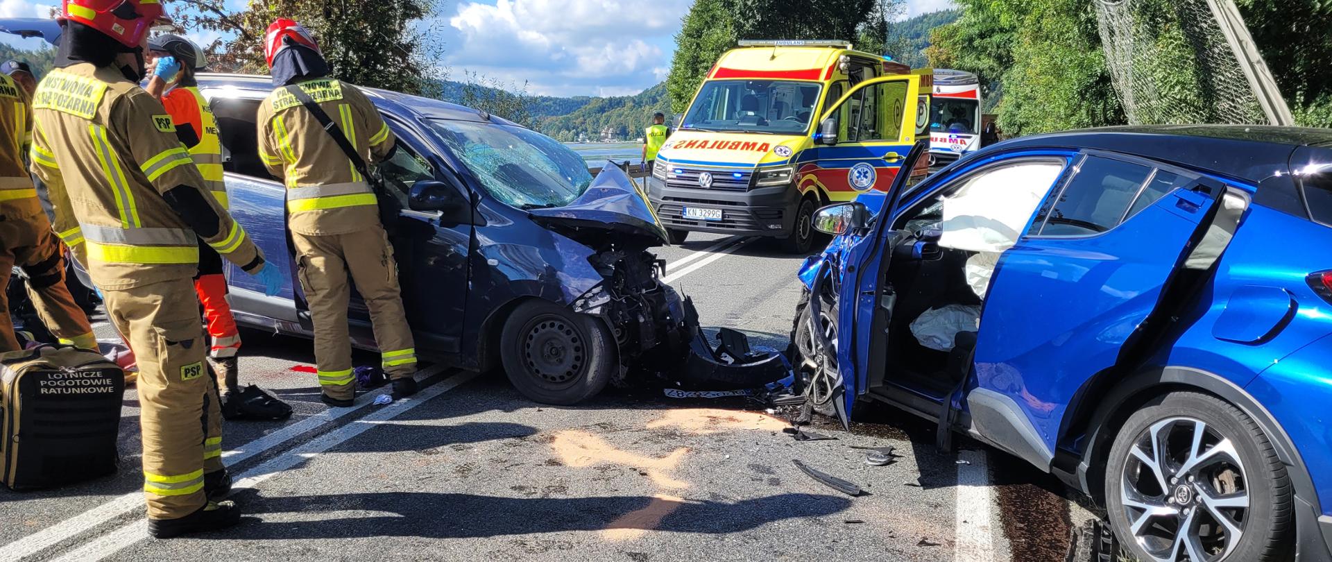 Będzieszyna wypadek drogowy 15.09.2023