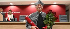 Na zdjęciu prof. Jacek Moll, który otrzymał doktorat honoris causa Politechniki Łódzkiej. 