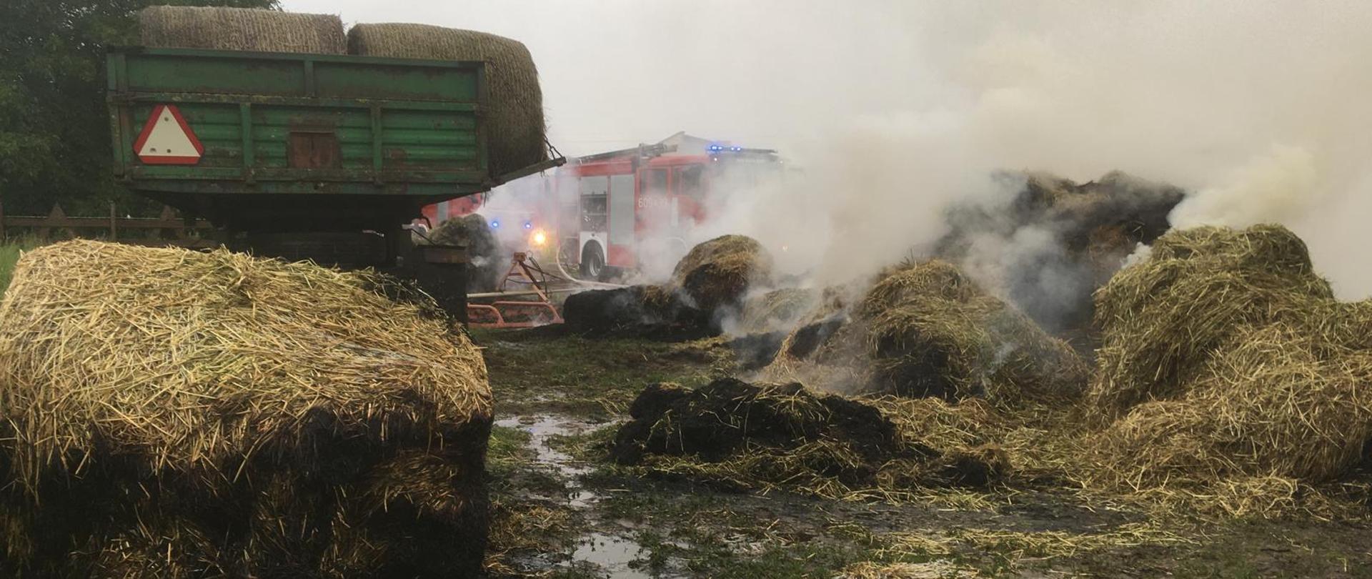 Dogaszanie balotów słomy