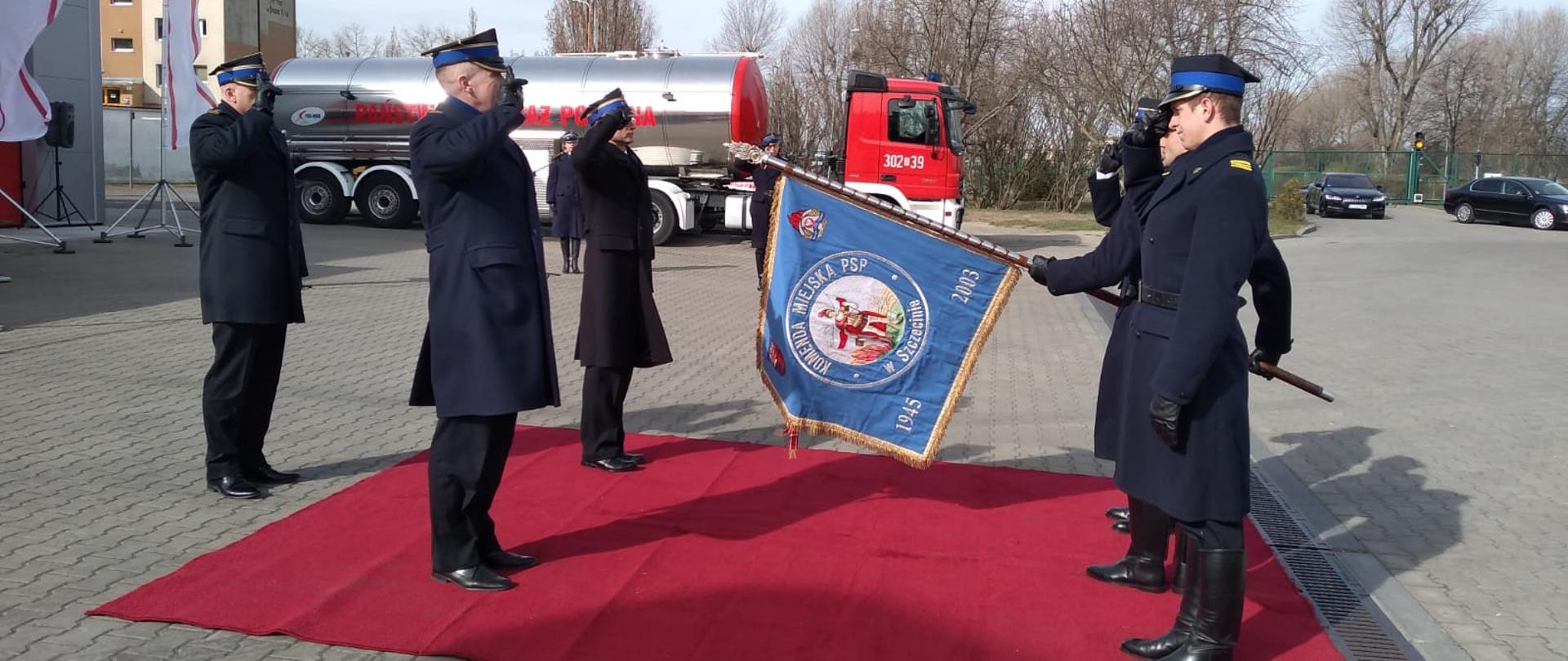 uroczyste zdanie i przekazanie obowiązków Komendanta Miejskiego PSP w Szczecinie