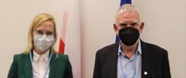 Minister Anna Moskwa na COP26 podczas spotkania z niemieckim ministrem Jochenem Flasbarthem