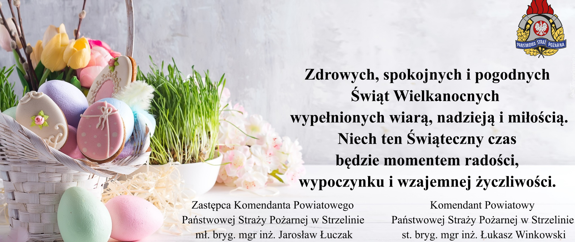 Kartka z życzeniami wielkanocnymi